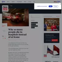 Why so many people die in hospitals instead of at home | PBS NewsHour