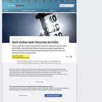Extremwetter: Noch sterben mehr Menschen bei Kälte - science.ORF.at
