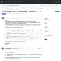 Webdav sync fails: "password login forbidden" · Issue #130 · nextcloud/twofactor_gateway · GitHub