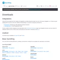 Syncthing | Downloads