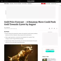 Gold Price Forecast – A Runaway Move Could Push Gold Towards $3000 by August | FXEmpire