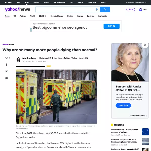 Excess deaths: Why are so many more people dying than normal?
